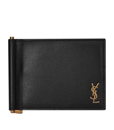 yves saint laurent wallet men's|yves saint laurent money clip.